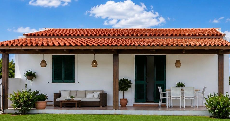 Lucia Charme - Villetta con piscina privata e giardino fiorito a Valledoria