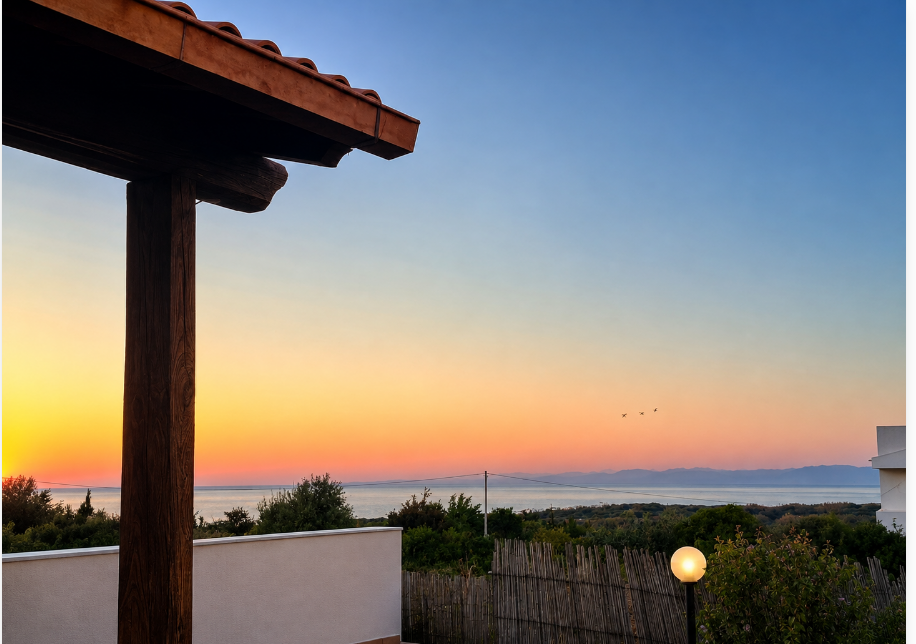 Terrazza panoramica vista mare Lucia Charme Valledoria
